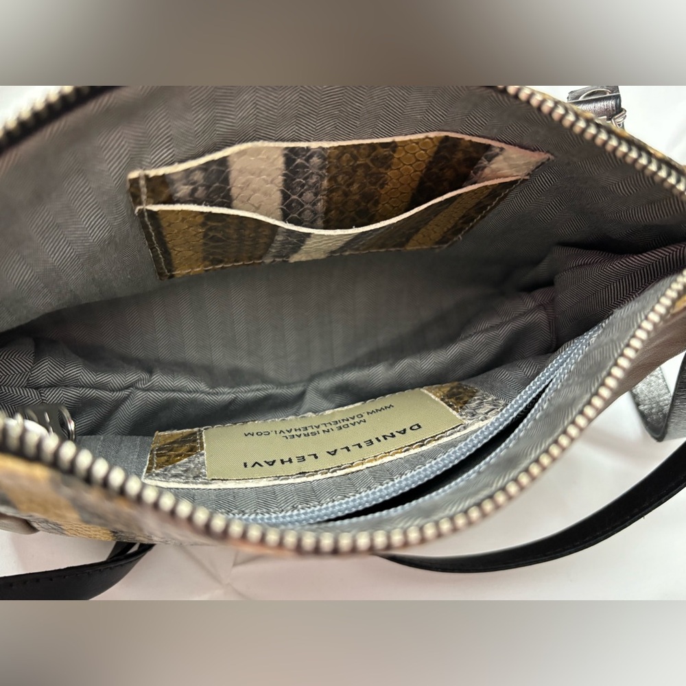 Daniella Lehavi (Made in Israel) Snakeskin Crossbody Bag, VGUC. - Picture 9 of 15